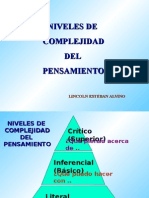 Niveles de Complejidad Del Pensamiento