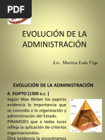 Evolucion de La Administracion