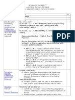 Hamburger Paragraph Lesson Plan