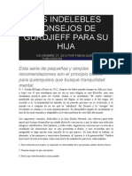 Los Indelebles Consejos de Gurdjieff para Su Hija