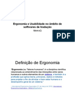 Ergonomia e Usabilidade Slides