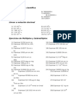 Ejercicios Con Notación Cientifica