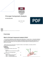 Principal Component Analysis Primer