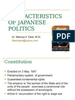 Characteristics of Japanese Politics