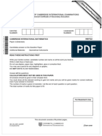 University of Cambridge International Examinations International General Certificate of Secondary Education