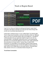 Logic Pro X Track or Region Based Automation