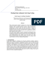 Floating Point Arithmetic Unit Using Verilog 