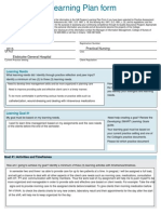 Qa Learning Plan Form