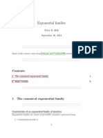 Exponential Families: Peter D. Hoff September 26, 2013