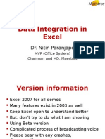 Data Integration in Excel 7