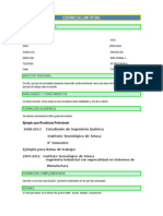 Formato de Curriculum Vitae