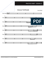 Groove Tail Etude: Practice Sheet - Lesson 21