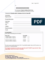 Hotel Registration Form