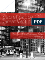 Secret Sauce of Great Writing