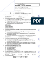 Question Paper Security Analysis - I