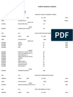 Analisis de Precios Unitarios