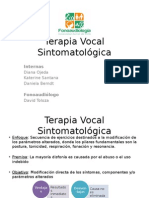 Terapia Vocal Sintomatológica