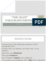 The Veldt Paragraph Writing