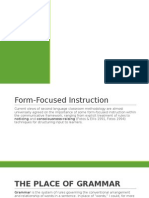 Form-Focused Instruction