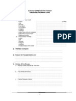 Nursing Care Report Format