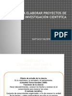 Pasos para Elaborar Proyectos de Tesis de Investigación Resumen