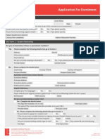 Lonsdale Institute Application For Enrolment Mar 2015