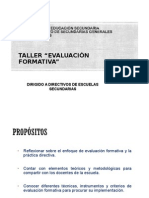 Taller EVAL Formativa para Directivos Encuadre Con Cartas Descriptivas