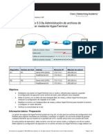 Administración de Archivos de Configuración Del Router Mediante HyperTerminal