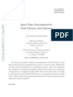 Space-Time Noncommutative Field Theories and Unitarity