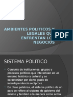 Ambientes Politicos y Legales Que Enfrentan Los Negocios