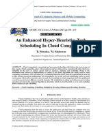 An Enhanced Hyper-Heuristics Task Scheduling in Cloud Computing