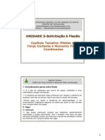 Força Cortante e Momento Fletor Combinados