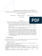 Randomized Approximation Algorithms For Set MulticoverProblems With Applications To Reverse Engineering of Protein Andgene Networks