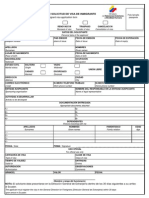 Formulario Visa Inmigrante