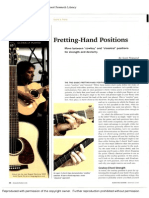 Fretting Hand Positions Short Article From Acoustic Guitar