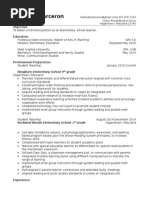 Teaching Resume