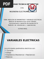 Medición de Parámetros y Variables Eléctricas