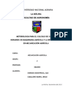 Trabajo Encargado-Mecanización Agrícola