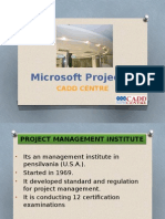 Microsoft Project: Cadd Centre