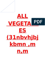 ALL Vegetabl ES (31nbvhjbj KBMN, M N, M