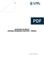 Informe de Monitoreo de Medios de Comunicación, Semana 17 Al 24 de Abril de 2015