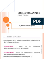 CHIMIE ORGANIQUE Chapitre 4-Effet Electronique PDF