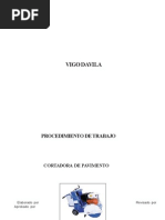 Procedimiento de Trabajo Seguro - Cortadora de Pavimento