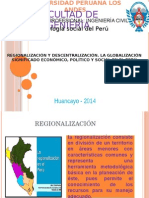 Regionalizacion y Descentralizacion