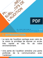 18-Phénomènes Subjectifs de L - Audition