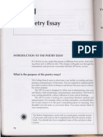 Poetry Passage Reading and Writing The Essay