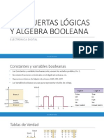 Compuertas Lógicas y Algebra Booleana