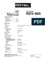 Technical Manual: DVD Player