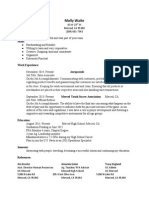 Mollywaite Resume