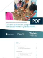 Guia Par La Deteccion y Seguimiento de Casos de Violencia y Abuso Infantil